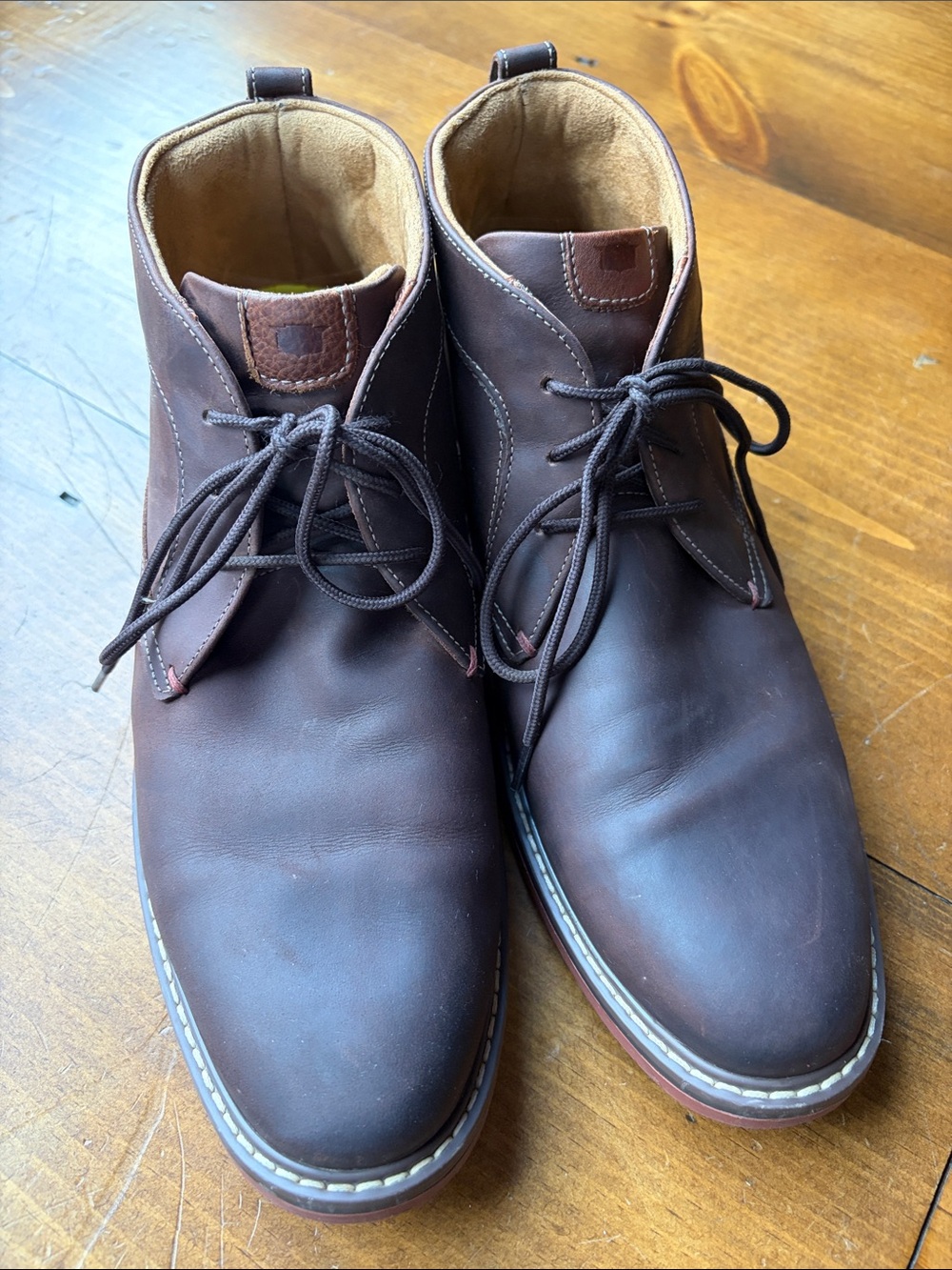 Florsheim Chukka Boots Soft Dark Brown Leather Sz 10.5M